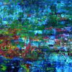 Abstraktes Gemälde 60/80 cm. Armin Hille