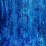 Blau, Öl-Gemälde, 70/80 cm. Armin Hille.