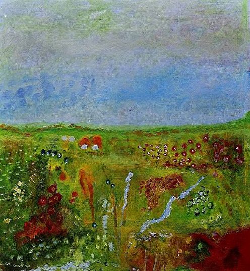 Abstraktes Öl-Gemälde 70/80 cm. Armin Hille