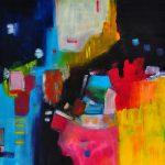 Öl-Gemälde, 80/80 cm. Armin Hille.