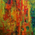 Acryl-Gemälde, 70/80 cm. Armin Hille.