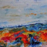 Abstraktes Gemälde 60/80 cm. Armin Hille