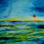 Das Meer: Öl-Gemälde 70/80 cm, Armin Hille.
