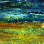 Abstraktes Gemälde 70/80 cm. Armin Hille