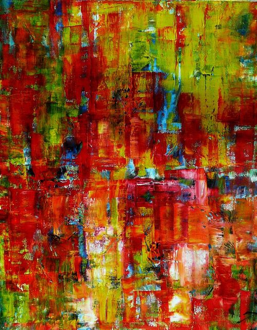40: Öl auf Leinwand 80/100 cm.