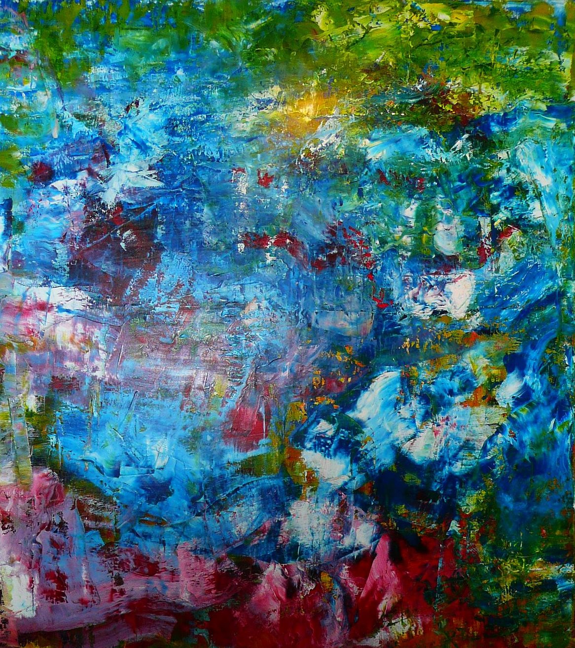 Acryl-Gemälde 80 cm x 100 cm auf Leinwand mit Keilrahmen. 1600.- EUR